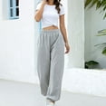 thumbnail image 2 of Womens Pants Women Casual Pants Grey Pants Women Womens Loose Pants Wide Leg Womens Pants Womens Fall Pants, 2 of 8
