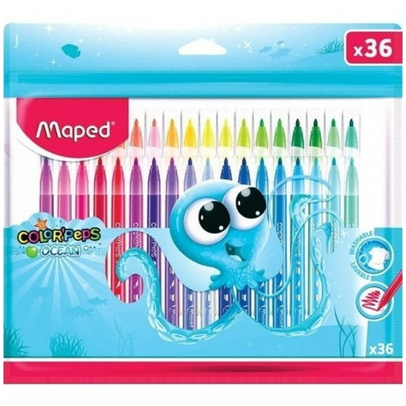 Marcador Para Colorear Delgado AleJaz C/36 Pzas TWH3P