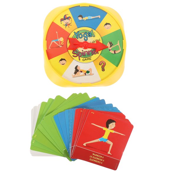 1 Set of Family Turnable Educational Toy Yoga Pose Board Game Toy for Kids