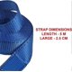 thumbnail image 4 of Pack of 2 5m x 25mm luggage straps with claw buckle, green, 4 of 5