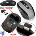 thumbnail image 3 of Seitruly Ratón inalámbrico de 1600DPI para ordenador, receptor USB óptico de 2,4G, ratón programable ergonómico para jugadores de PC y portátiles Type6 NO6, 3 of 6