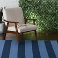 thumbnail image 2 of Loomaknoti Tributary Awning Stripe 6' x 9' Striped Indoor/Outdoor Area Rug , Blue, 2 of 8