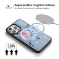 thumbnail image 4 of Compatible with iPhone 14 Pro Max Crossbody Wallet Purse Phone Case, Detachable Magnetic, RFID Blocking Card Holder, Zipper Leather Wallet Wrist Lanyard Strap Case for Women, Grey, 4 of 15
