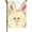 A, variant on Easter Flower Bunny Garden Flags, 17.72x11.8 inch Linen Patio Decor for Outdoor Holiday Display, Spring Themed Yard Ornament