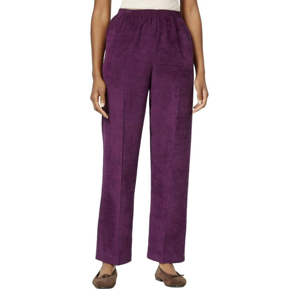 alfred dunner purple pants