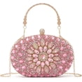 thumbnail image 1 of LHSHID Women Rhinestone Evening Clutch Purse Bag Bling Glitter Sparkly Diamond Tote Bag Crystal Wedding Party Bag, 1 of 8