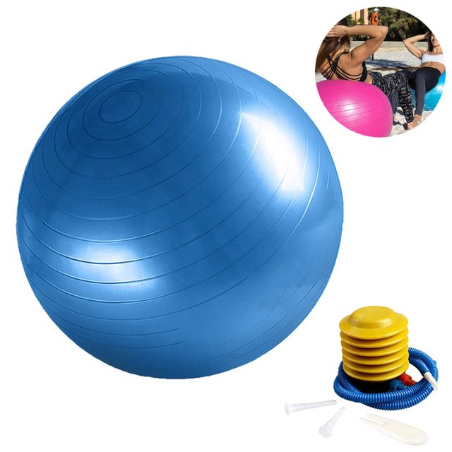 Pelota de ejercicio, silla de pelota de yoga con bomba rápida, pelota de fitness de estabilidad para parto y entrenamiento de fuerza central y fisioterapia Ormromra 220353-3
