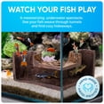 thumbnail image 3 of Cueva para acuario FISHNOSH 13x7x5 cm con aspecto de madera, libre de BPA, 3 of 9