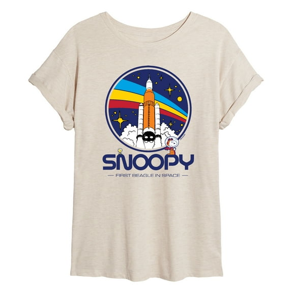 Peanuts - Snoopy Patch - Women's Oversized T-Shirt