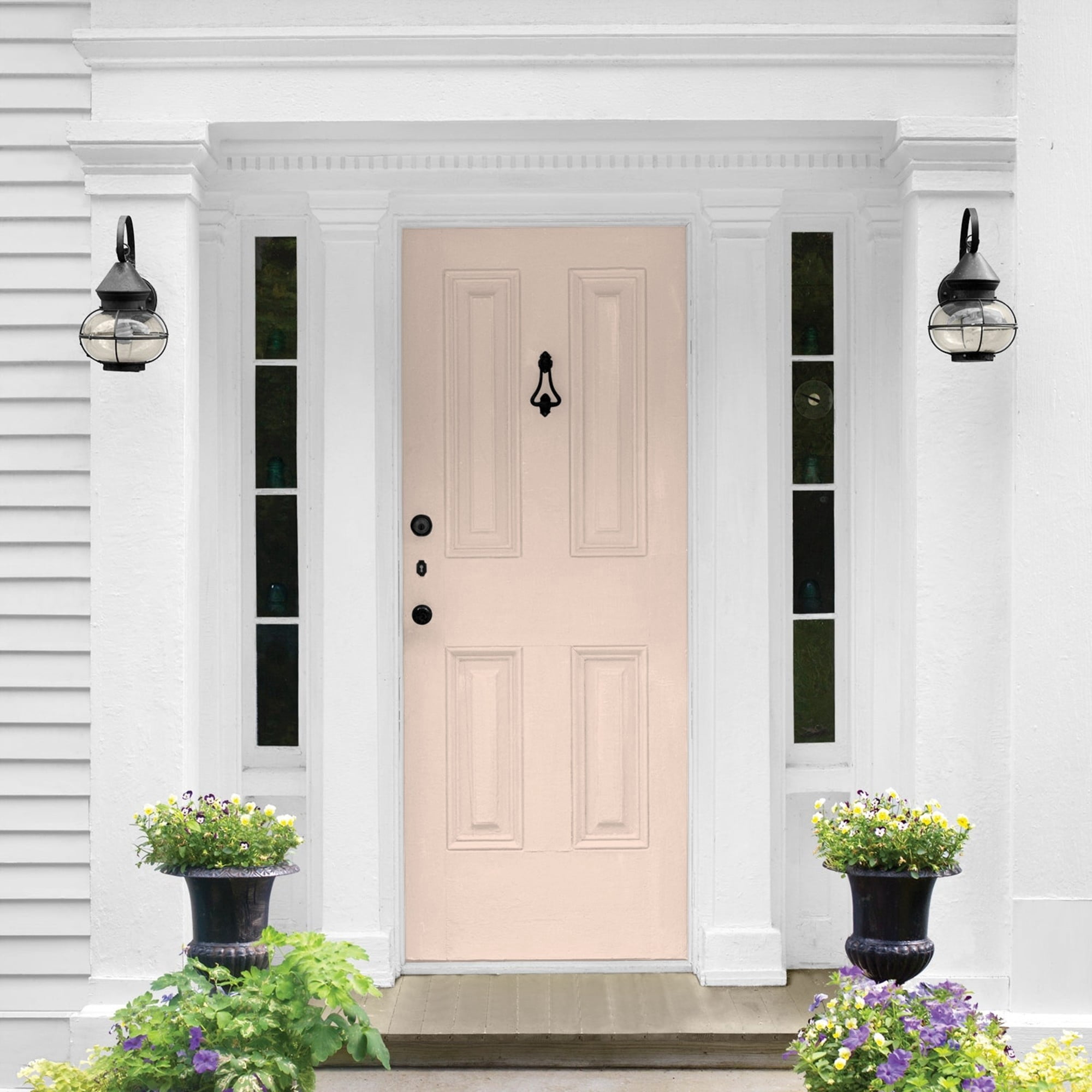 Glidden HEP Blush Beige / Orange Semi-Gloss Exterior Paint with Primer, 1 Gallon
