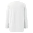 thumbnail image 5 of Fiaer Women T Shirts Loose Fit Long Sleeve Tshirts Crew Neck Plus Size Casual Comfort Drop Shoulder Fall Tops White XXL, 5 of 5