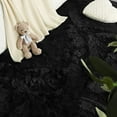 thumbnail image 2 of Softlife Stylish Soft Shaggy Velvet Carpet for Living Room/Bedroom, Fluffy Rugs, 5' x 8' , Black, 2 of 6