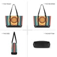 thumbnail image 6 of FORMRS Canvas Laptop Tote Bag for Women with 15.6" Computer Compartments Shoulder Handbag, Colorful Stripes, 6 of 7