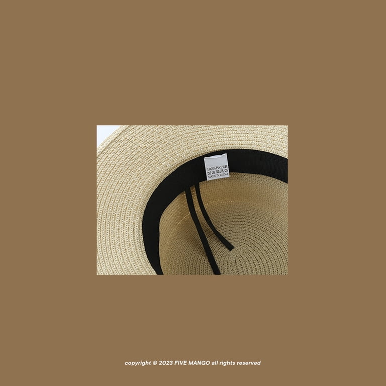SikaFu Beige Series French Elegant Straw Knitted Hat For  display picture 1