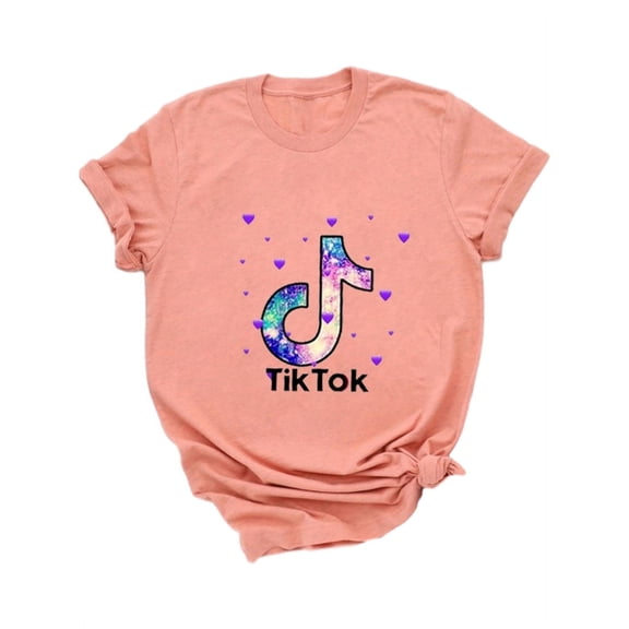 NGMQ Tik Tok Print Women Short Sleeve T-Shirt