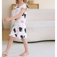 thumbnail image 5 of WIBACKER 2Pcs Toddler Girls Nightgowns 3-9 Years Short Sleeves Nightdress Little Kids Sleepwear Cat Pajamas, 5 of 13