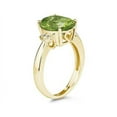 thumbnail image 2 of SZUL Women's Peridot  & Diamond Ring in 10k Yellow Gold, 2 of 3