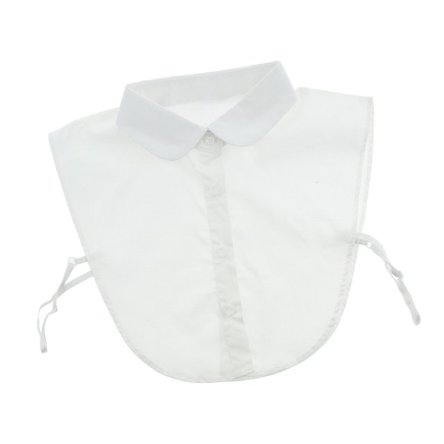 Blusa Sunnimix Cuello Falso Desmontable Cuadrado Blanco