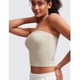 thumbnail image 5 of CRZ YOGA Butterluxe Tube Tops for Women Crop Sleeveless Tank Bandeau Strapless Casual Shirts, 5 of 5
