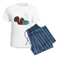 thumbnail image 5 of CafePress - Coffee Squirrel Women's Light Pajamas - Women's Short Sleeve Print T-Shirt and Pants Light Cotton Pajama Set, 5 of 7