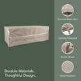 thumbnail image 4 of Covermates Prestige Rectangular Ottoman Cover – Premium 900D Polyester with Drawcord Hem, Covered Mesh Vents & Double-Stitched Seams for Outdoor Seating Protection, 4 of 7
