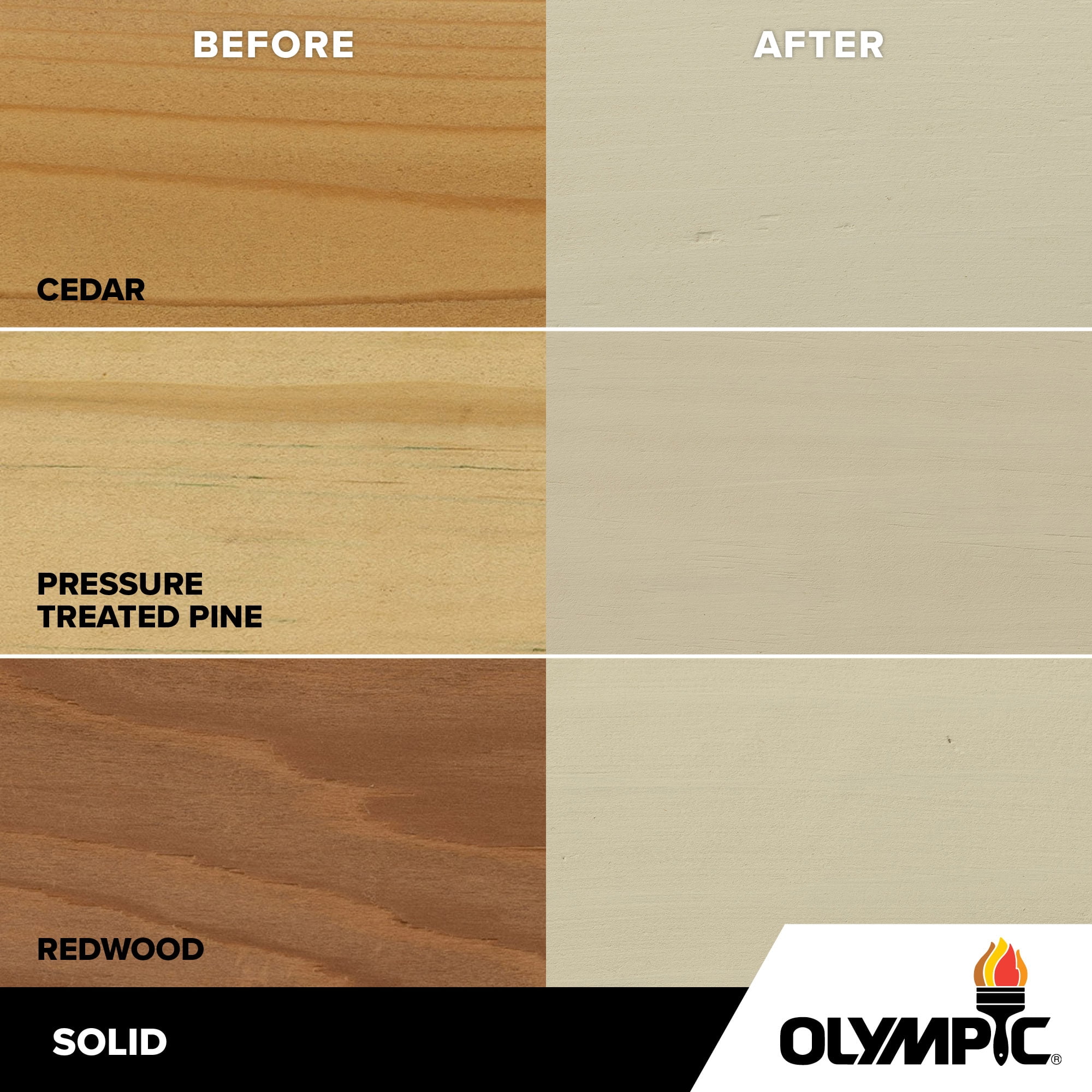 Olympic 1 Gallon SC-1035 Glenn Annie Exterior Solid Wood Protector Stain Plus Sealer in One