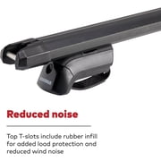 Yakima 55 Inch Lightweight Aluminum HD Crossbar, Black (Set of 2)