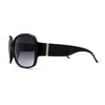 thumbnail image 3 of Womens Rhinestone Trim Hinge Butterfly Classic 90s Sunglasses Black Silver Smoke, 3 of 4