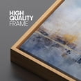 thumbnail image 3 of IDEA4WALL Extra Large Framed Canvas Print Wall Art Soft Blue & Yellow Abstract Landscape Artwork Nature Wilderness Antique Retro Fine Art Decorative Multicolor for Home Decoration - 60"x30", 3 of 5