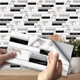 thumbnail image 1 of Sumhomie 9/45/90Pcs Tiles PVC Wall Sticker Kit Waterproof Furniture Decal Kitchen Wall Decor, 1 of 4