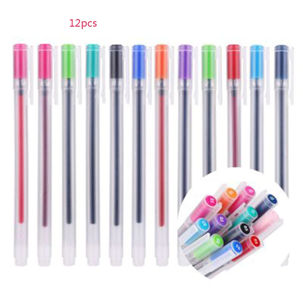 12 Candy Color Gel Pen Chalk Paint Art Marker Pen Water Color Walmart