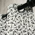 thumbnail image 3 of Ambesonne Leaf Grommet Curtain, Monochrome Scroll Pattern, 50" x 96", Black Cream, 3 of 6