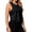 Black, variant on Womens Sleeveless Workout Tops Open Side Crop Tank Top Gym Athletic Shirts Workout Sport Yoga Running Loose Crop Sleeveless Shirts Blue XL