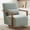 Pale Green, variant on Arouseden 29.7" Wood Swivel Accent Chair with Wood Arms,Small Blue Accent Chairs with Wood Arms,Mid Century Modern Swivel Chair for Living Room,Linen