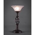 thumbnail image 1 of Toltec Lighting 63-DG-731 Elegant Table Lamp Shown In Dark Granite Finish With 10" Frosted Crystal Glass, 1 of 1