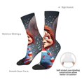 thumbnail image 5 of Saiise Chucky Funny Socks Men Women Adults Novelty Graphic Crew Tube Socks Crazy Design Casual Dress Socks for Sports,Running,Travel, 5 of 7