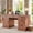 Brown, variant on Executive Desk with File Drawers, 55'' Farmhouse Desk Modern for Adult Home Office, White