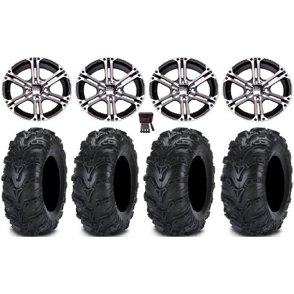 ITP SS212 14" Wheels Machined 28" Mud Lite II Tires Kawasaki Mule Pro FXT