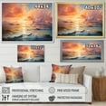 thumbnail image 4 of Designart "Clouds delicate Horizon" Landscapes Floater Framed Wall Art Living Room, 4 of 7