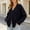 Black v neck cardigan women a1, variant on thefnos Women's Knit Open Front Sweaters Chunky Loose Long Sleeve Button Cardigan Outerwear Ladies Oversized Coat Casual Fall Winter Outfit, Brown 3XL