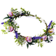 thumbnail image 1 of Diadema de flores bohemias, corona para el pelo, guirnalda Floral, corona, tocado de Halo con cinta, fiesta, Festival de boda, 1 of 5
