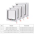 thumbnail image 3 of Smart Pet Door 4 Way Locking Security Lock ABS Plastic Dog Cat Flap Door Controllable Switch Direction Doors Small Pet Supplies, 3 of 5