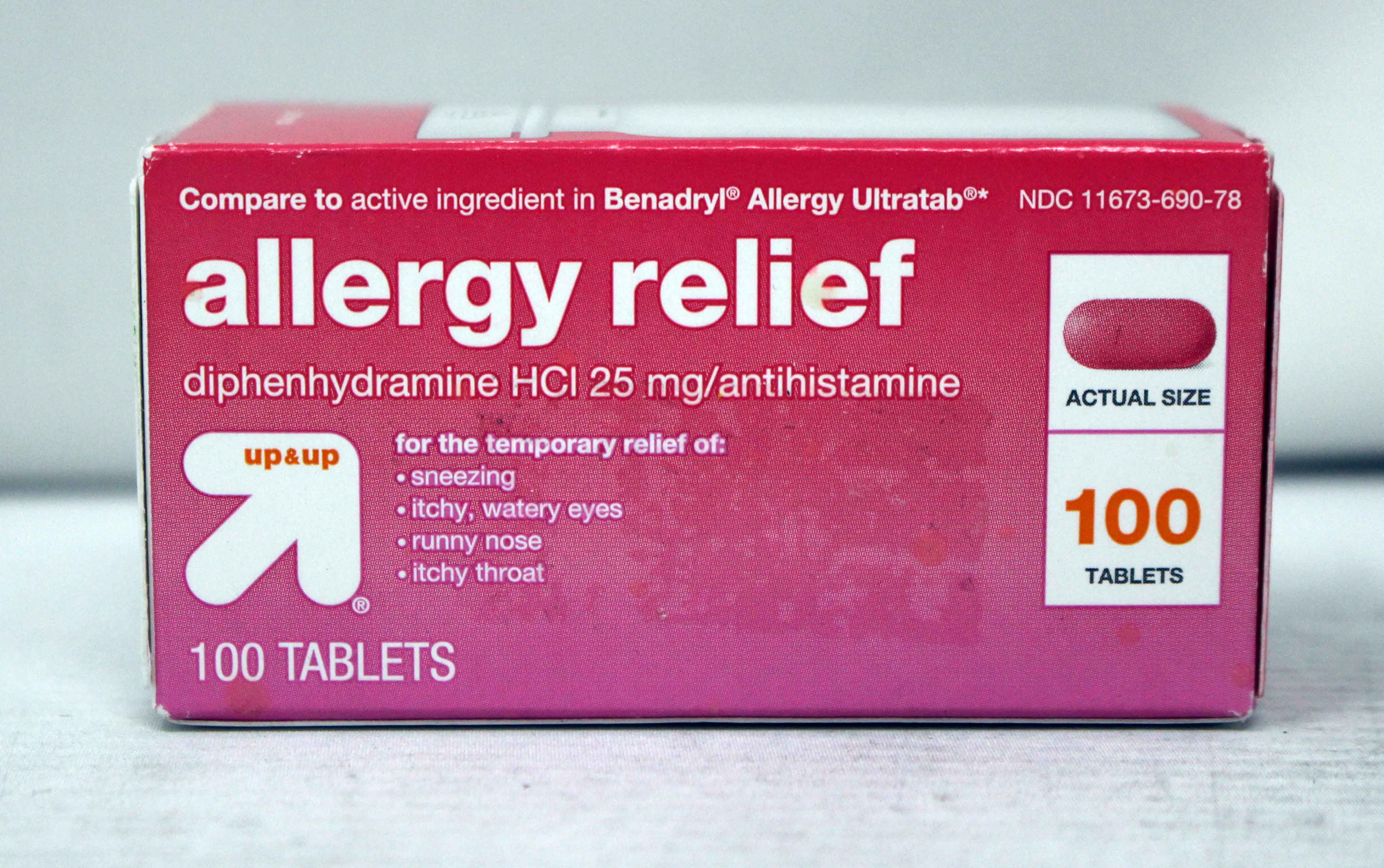 Up Up Allergy Relief Diphenhydramine HCI 25mg 100 Count Walmart com Up Up Allergy Relief Diphenhydramine HCI 25mg 100 Count Walmart com
