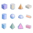 thumbnail image 3 of HILABEE Jouet Éducatif Précoce Formes Multicolores Solides Géométriques 3D, 3 of 9