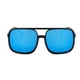 thumbnail image 2 of Sonducket Gafas ópticas Gafas con montura negra Protección de moda Accesorios de ropa de marco grande para protección de ojos Lentes Azul con borde negro, 2 of 6