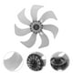 thumbnail image 3 of 1 conjunto de cuchillas de ventilador de plástico para el haz de plástico hojas de ventilador de pedestal de pie, 3 of 7
