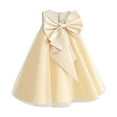 thumbnail image 1 of FAOWME Robe Enfant Fille Performance Robe Pompeuse Piano Performance Robe Enfants Jaune Clair 3-4 Ans, 1 of 2