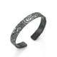 thumbnail image 1 of Pulsera de plata 99 con estampado de nubes abiertas para hombre, 1 of 2