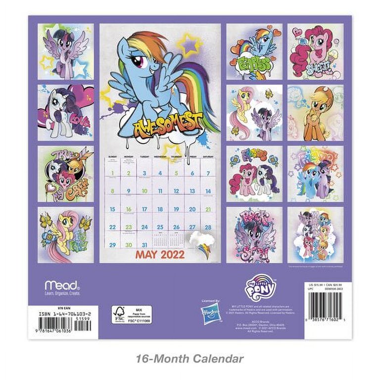 my-little-pony-2022-monthly-wall-calendar-12-x-12-wall-calendars-walmart-com