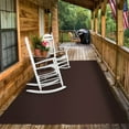 thumbnail image 4 of Indoor/Outdoor Carpet with Rubber Marine Backing - Dark Brown 6' x 10' - Several Sizes Available - Carpet Flooring for Patio, Porch, Deck, Boat, Basement or Garage, 4 of 5